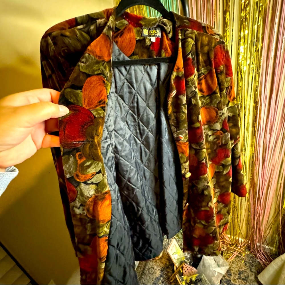 SOLD - Fruit Velour Blazer